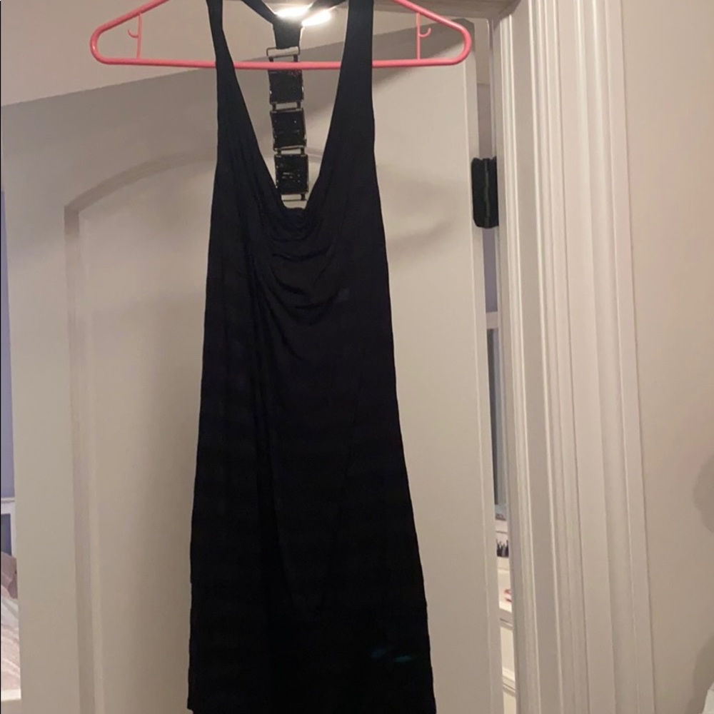 Black top with beaded back